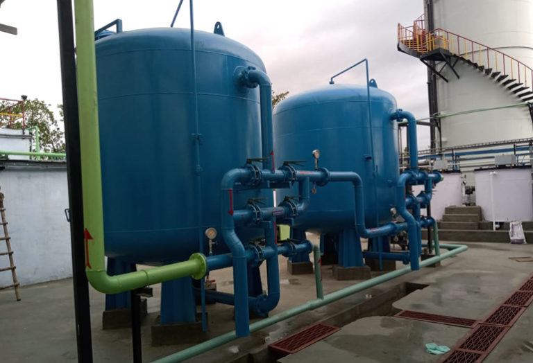 Filtration water treatment company, water treatment plant